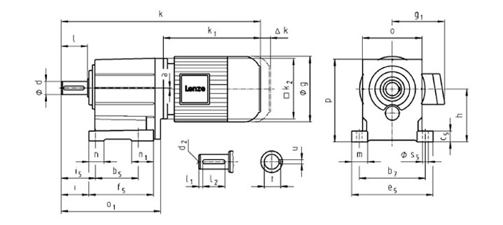 Lenze Gearbox Dimensions VBR